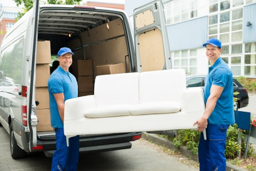 Local man and van moving furniture in Forest Gate