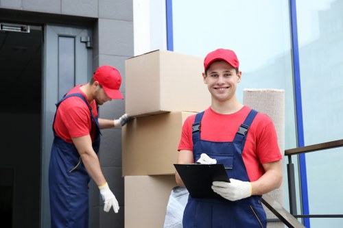 Man With Van Forestgate moving service team handling boxes in Forest Gate