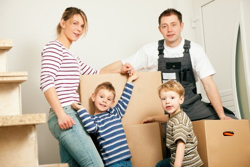 Careful loading of furniture for a local house removal service