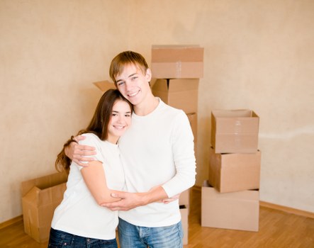 Residential moving service on a Forest Gate street