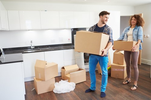 Local moving van prepared for a Forest Gate property relocation