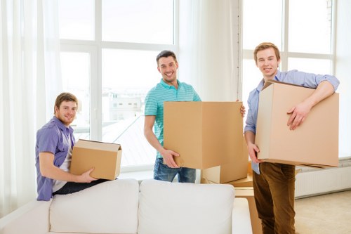 Local moving preparation materials and labelled boxes for Forest Gate customers