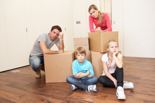 Charity donation and reuse sorting during a Forestgate van move