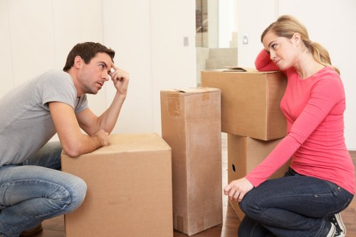 Forestgate man and van transporting furniture and boxes