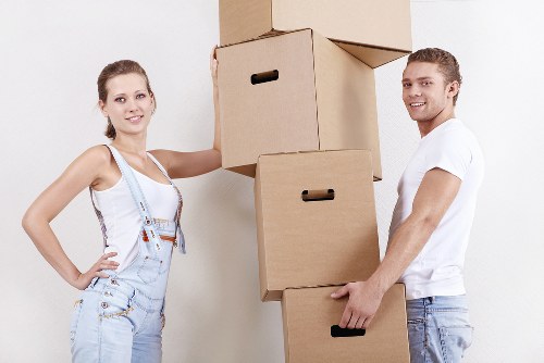 Careful loading of furniture and boxes for a Forest Gate move