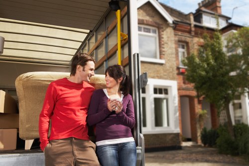 Packing and preparation for a move in an East London home